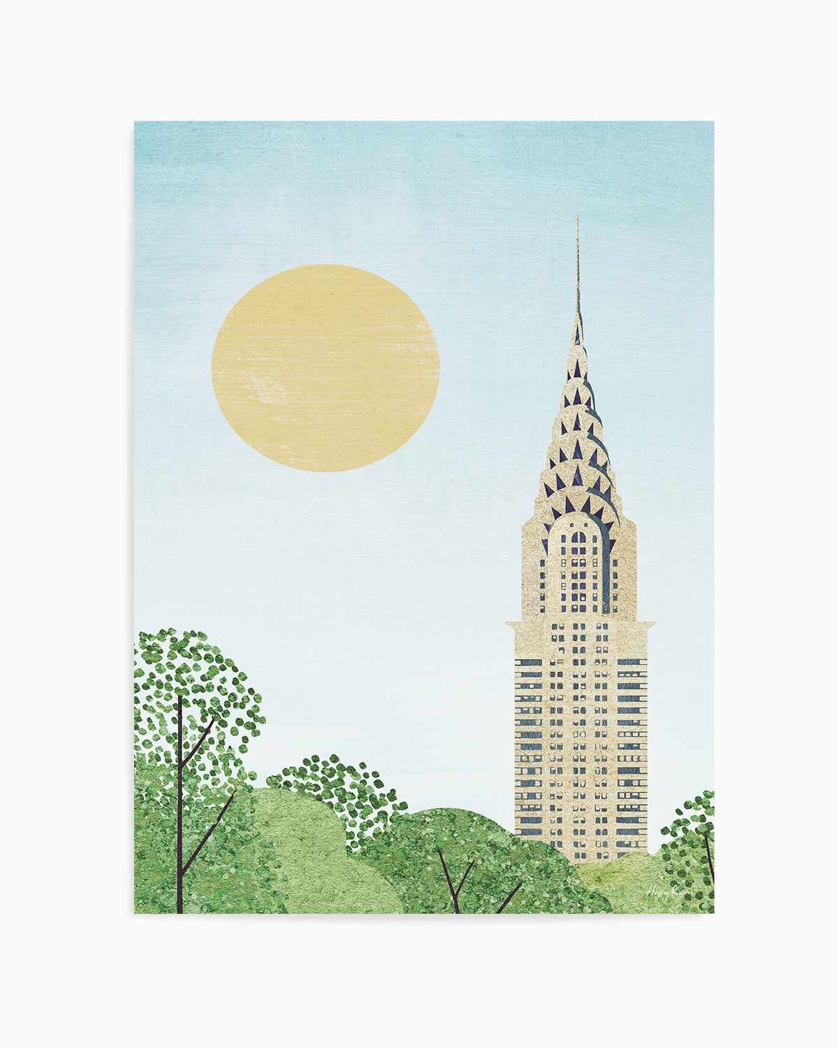 New York, Chrysler by Henry Rivers Art Print