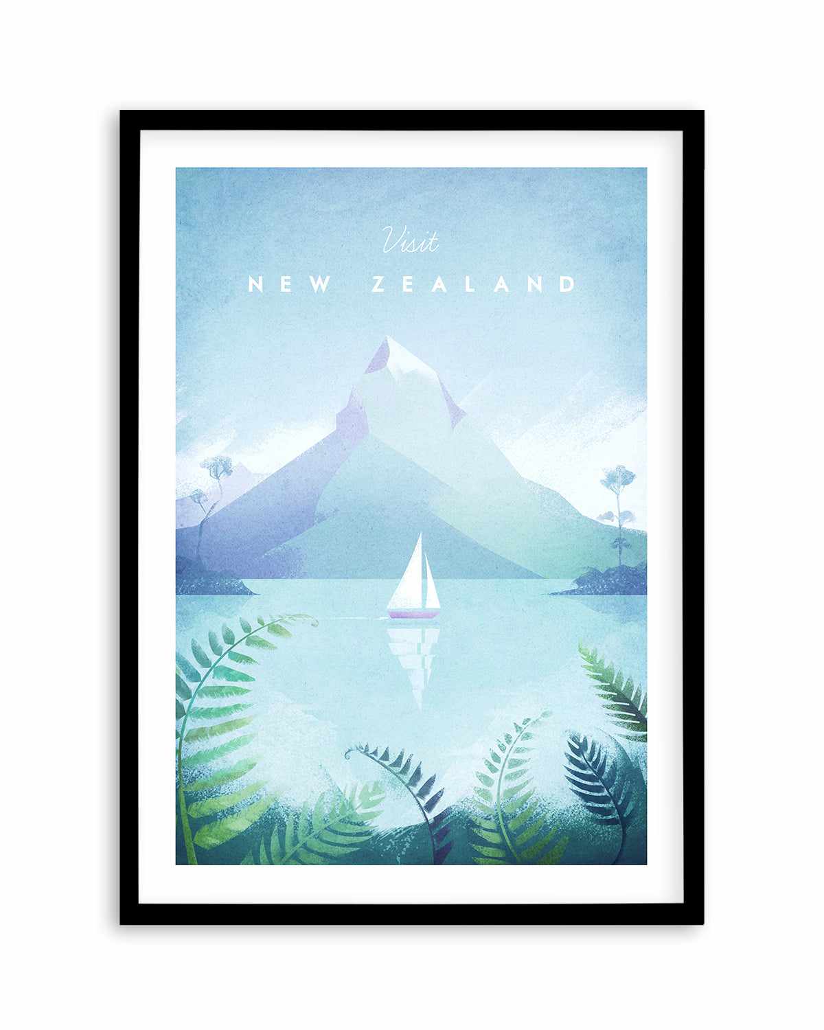 New Zealand by Henry Rivers Art Print