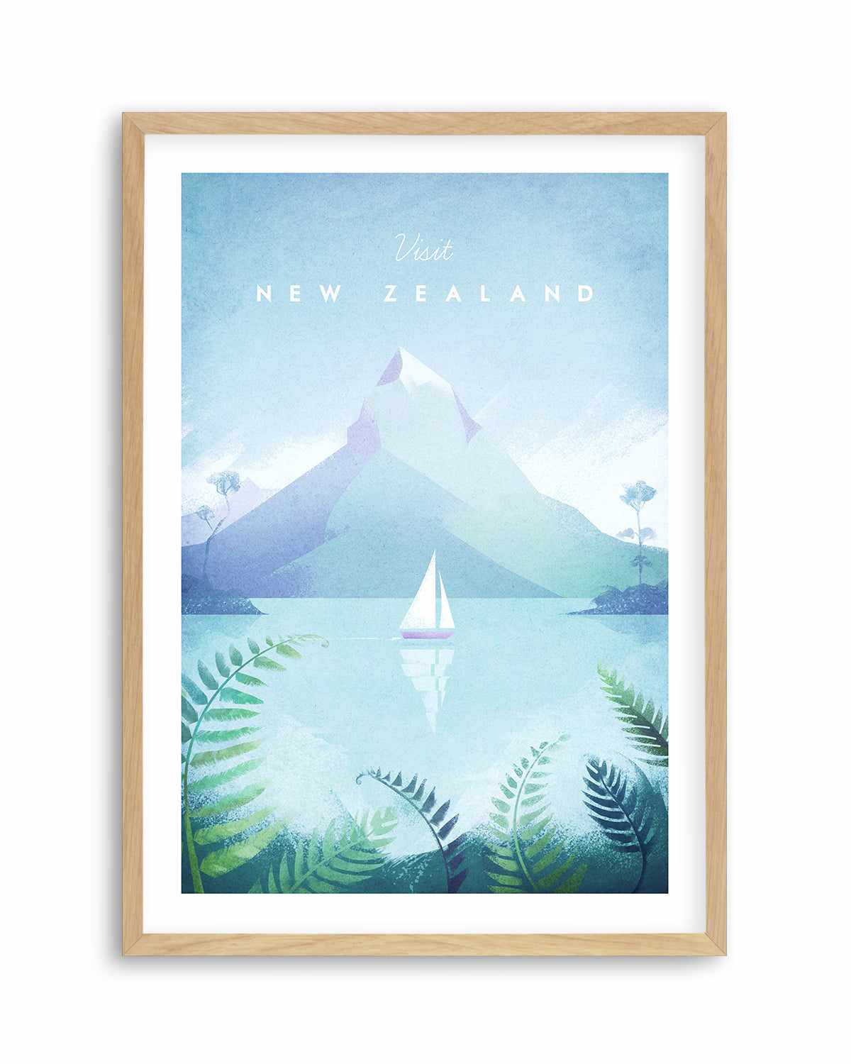 New Zealand by Henry Rivers Art Print