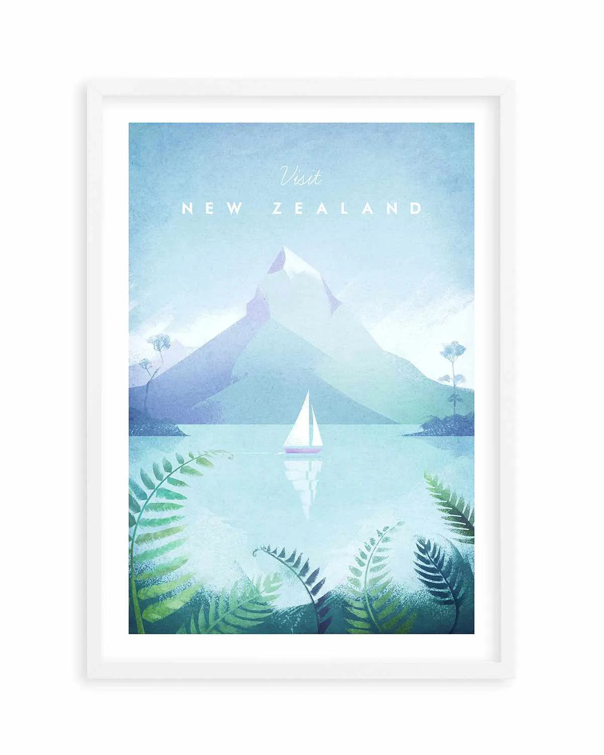 New Zealand by Henry Rivers Art Print from Olive et Oriel where you can shop wallpaper and artworks online