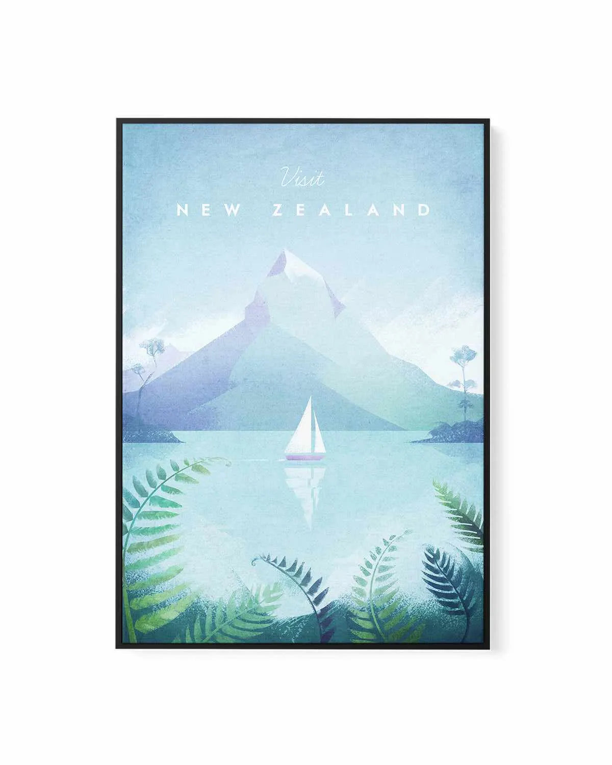 New Zealand by Henry Rivers | Framed Canvas Art Print from Olive et Oriel where you can shop wallpaper and artworks online