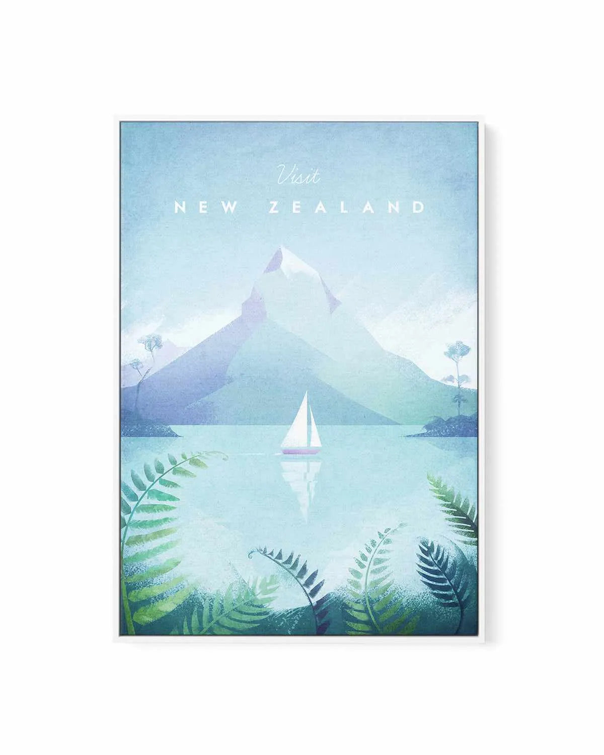 New Zealand by Henry Rivers | Framed Canvas Art Print from Olive et Oriel where you can shop wallpaper and artworks online