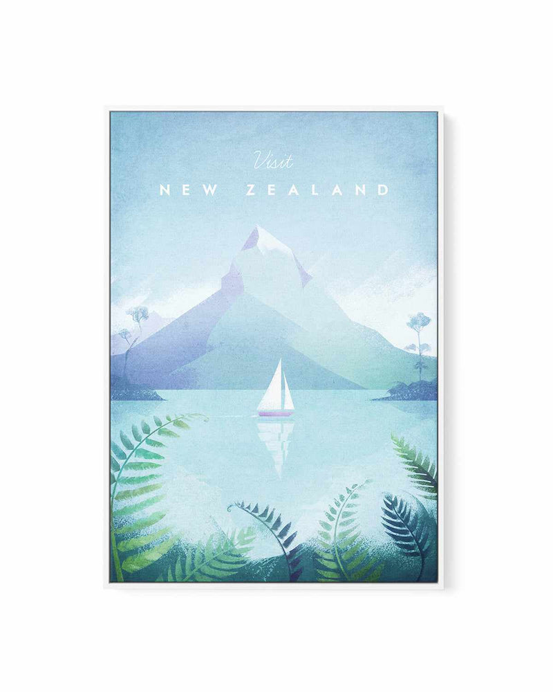 New Zealand by Henry Rivers | Framed Canvas Art Print