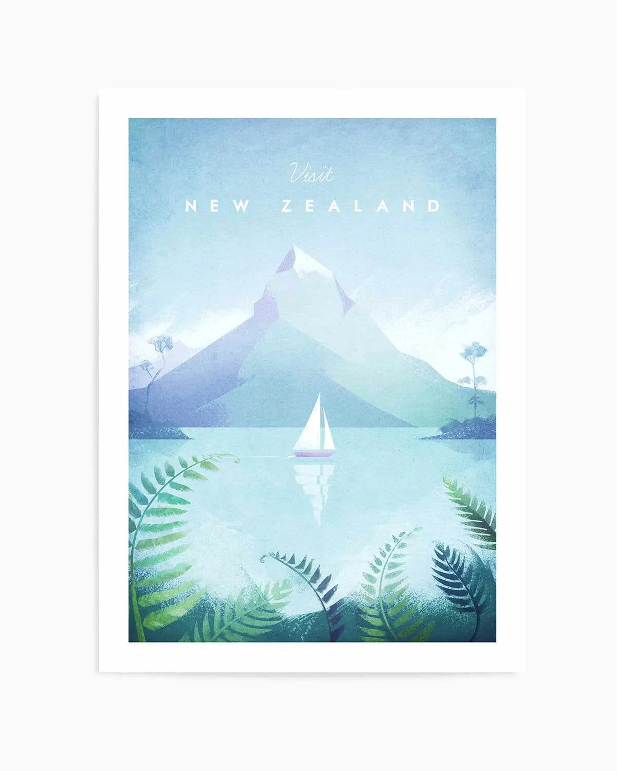 New Zealand by Henry Rivers Art Print from Olive et Oriel where you can shop wallpaper and artworks online