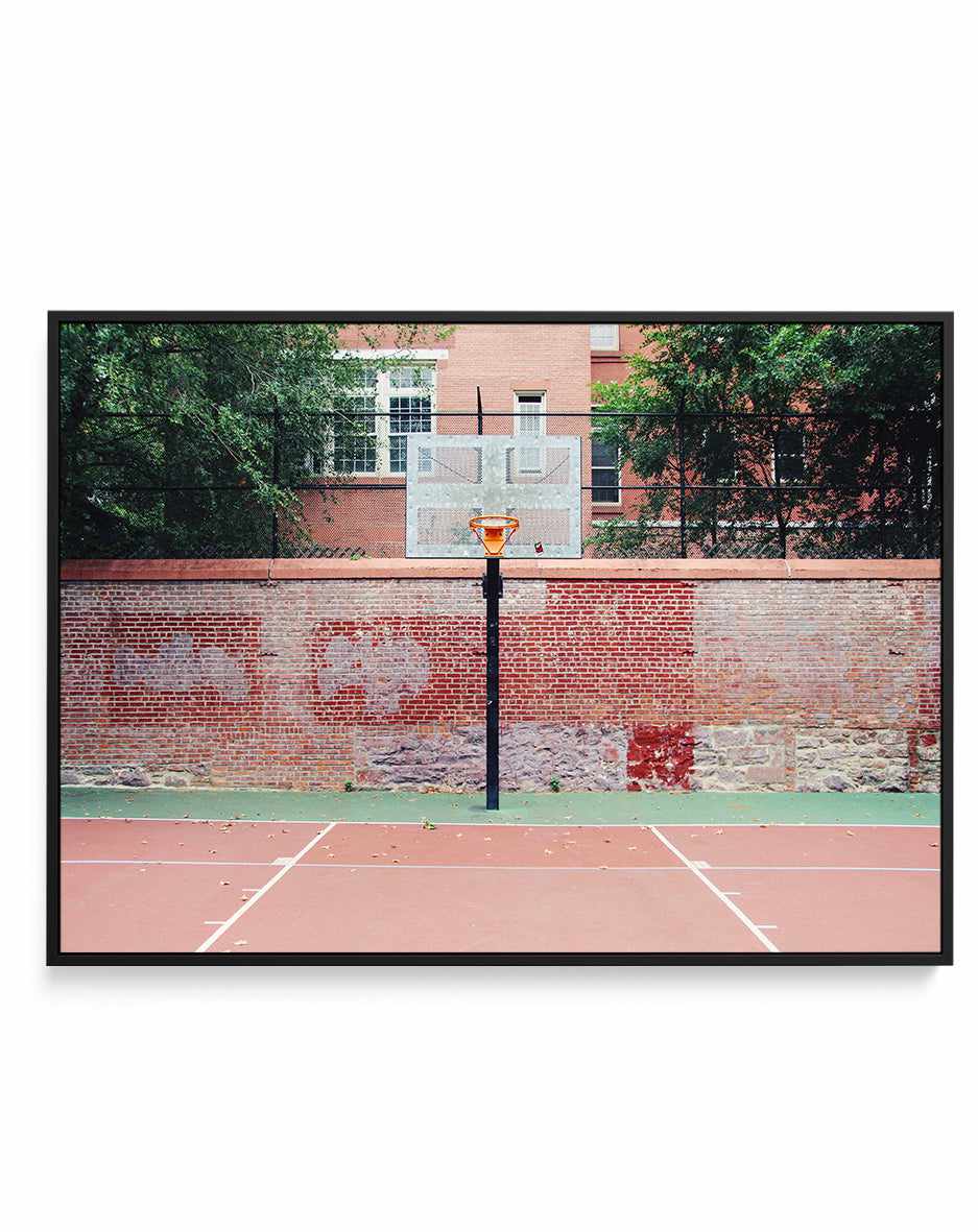 New York 2 By Cities of Basketball | Framed Canvas Art Print