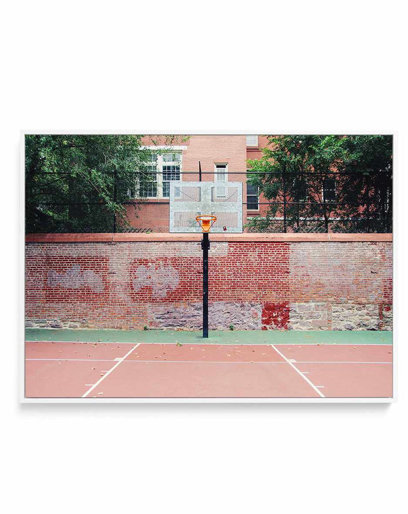 New York 2 By Cities of Basketball | Framed Canvas Art Print
