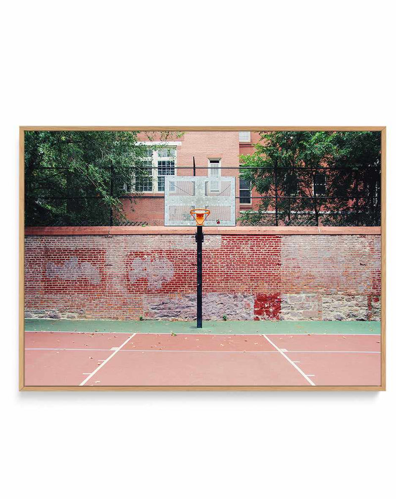 New York 2 By Cities of Basketball | Framed Canvas Art Print