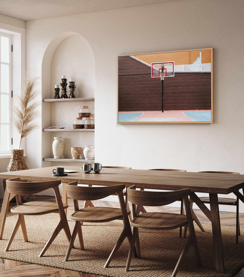 New York 3 By Cities of Basketball | Framed Canvas Art Print from Olive et Oriel where you can shop wallpaper and artworks online