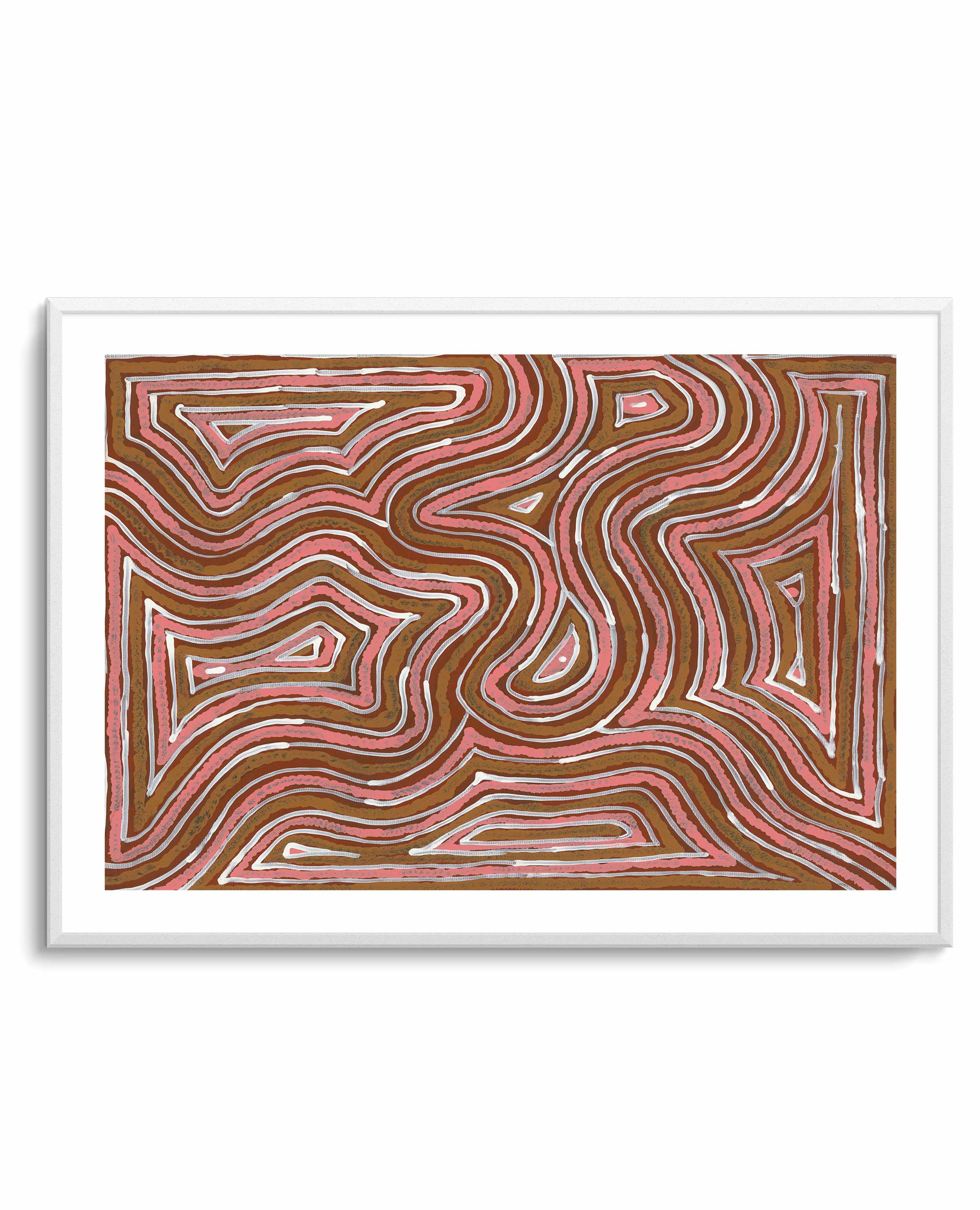 Ngalyipi Jukurrpa (Snake Vine Dreaming) - Purturlu by Ingrid Napangardi Williams | Art Print