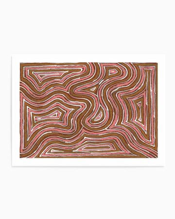 Ngalyipi Jukurrpa (Snake Vine Dreaming) - Purturlu by Ingrid Napangardi Williams | Art Print from Olive et Oriel where you can shop wallpaper and artworks online