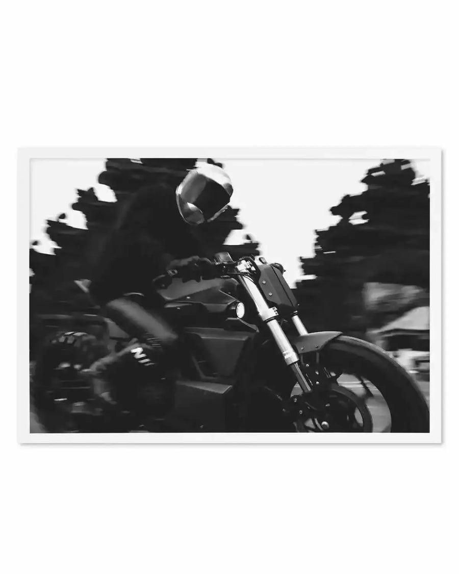 Nice Ride by Mario Stefanelli Art Print black black & white vintage art print