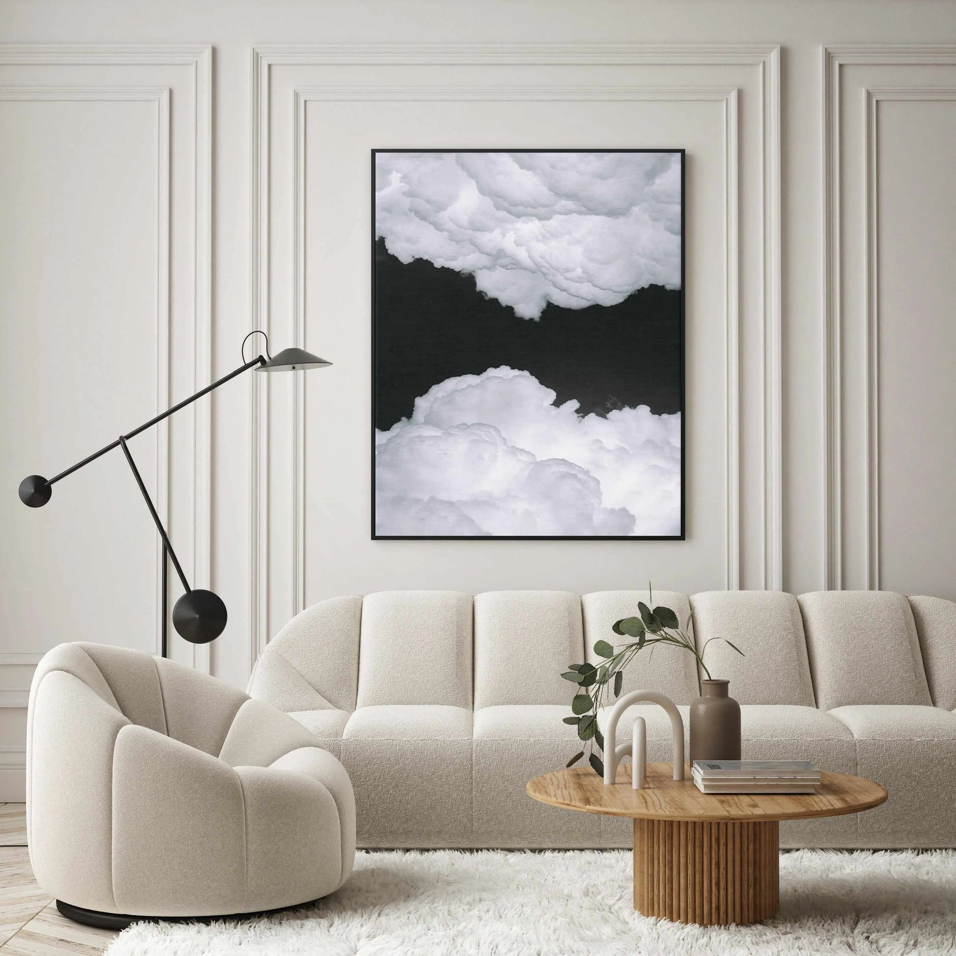 Night Clouds by Ramiro Pianarosa | Framed Canvas Art Print from Olive et Oriel where you can shop wallpaper and artworks online