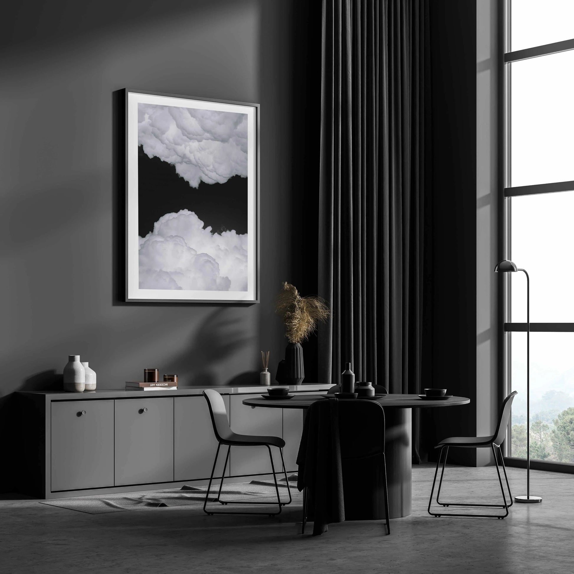 Night Clouds by Ramiro Pianarosa Art Print from Olive et Oriel where you can shop wallpaper and artworks online