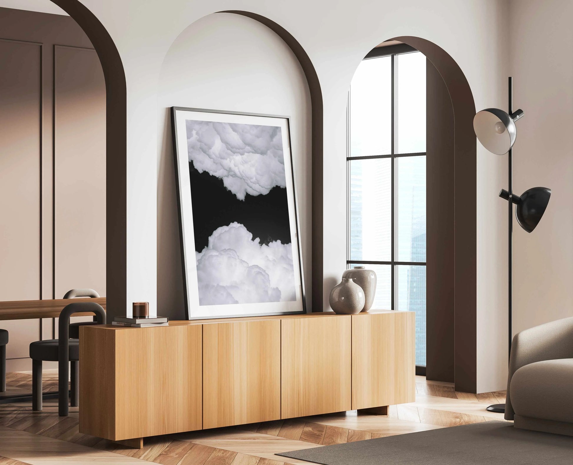 Night Clouds by Ramiro Pianarosa Art Print from Olive et Oriel where you can shop wallpaper and artworks online