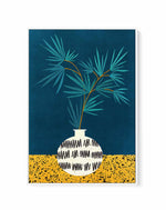 Night Palm by Kristian Gallagher | Framed Canvas Art Print