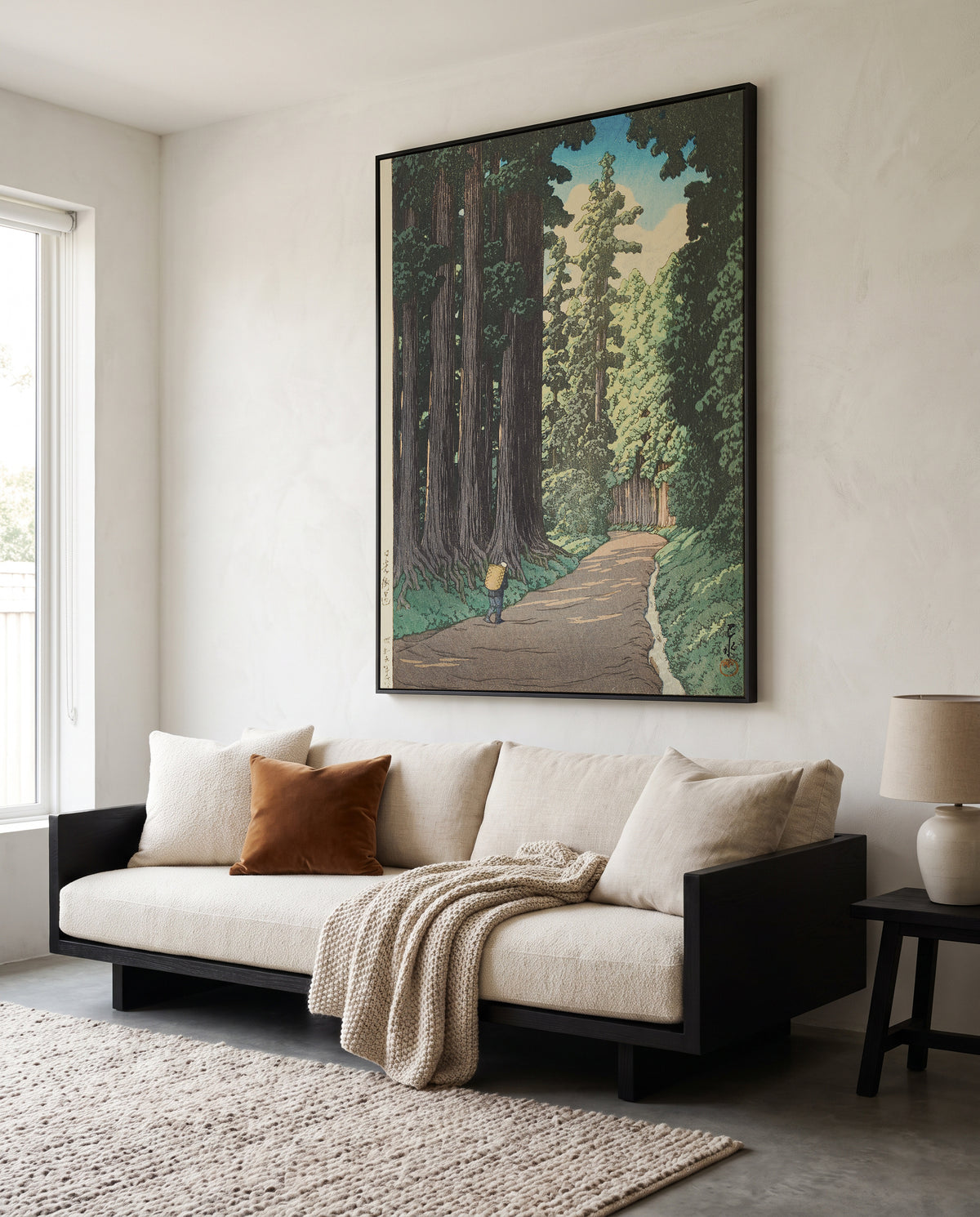 Nikko Gaido (the Road To Nikko) (1930) | Framed Canvas Art Print