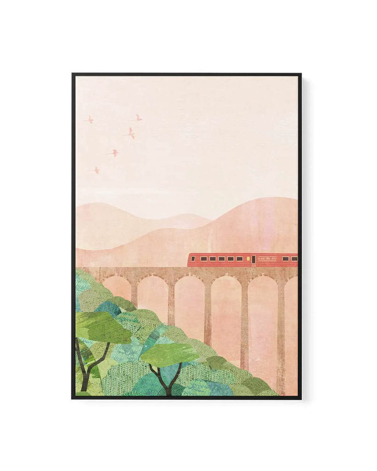 Nine Arch Bridge by Henry Rivers | Framed Canvas Art Print from Olive et Oriel where you can shop wallpaper and artworks online