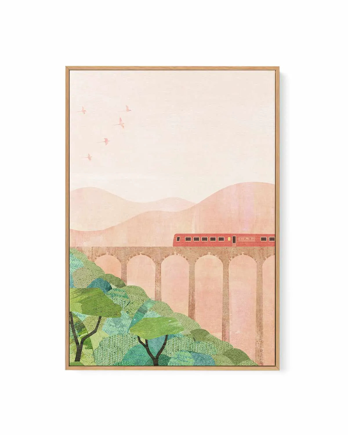 Nine Arch Bridge by Henry Rivers | Framed Canvas Art Print from Olive et Oriel where you can shop wallpaper and artworks online
