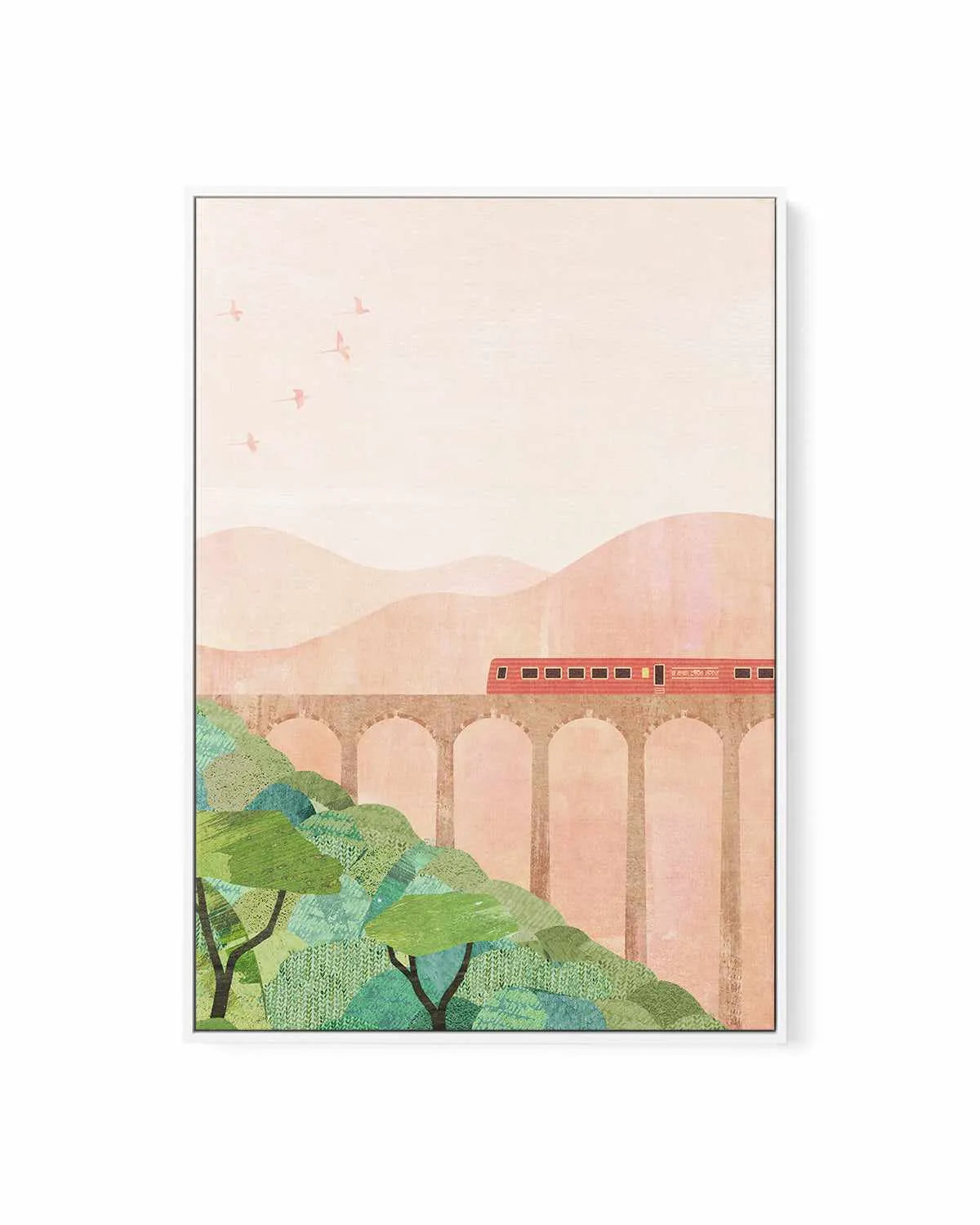 Nine Arch Bridge by Henry Rivers | Framed Canvas Art Print from Olive et Oriel where you can shop wallpaper and artworks online