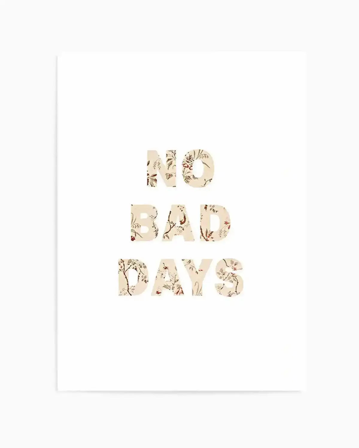 No Bad Days | Nude Art Print from Olive et Oriel where you can shop wallpaper and artworks online