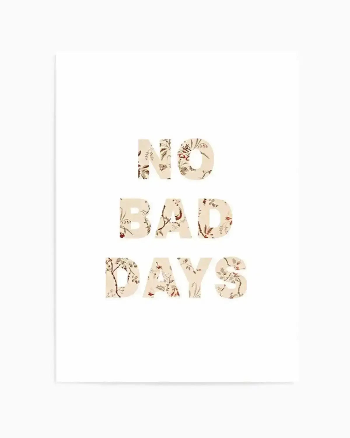 No Bad Days | Nude Art Print from Olive et Oriel where you can shop wallpaper and artworks online