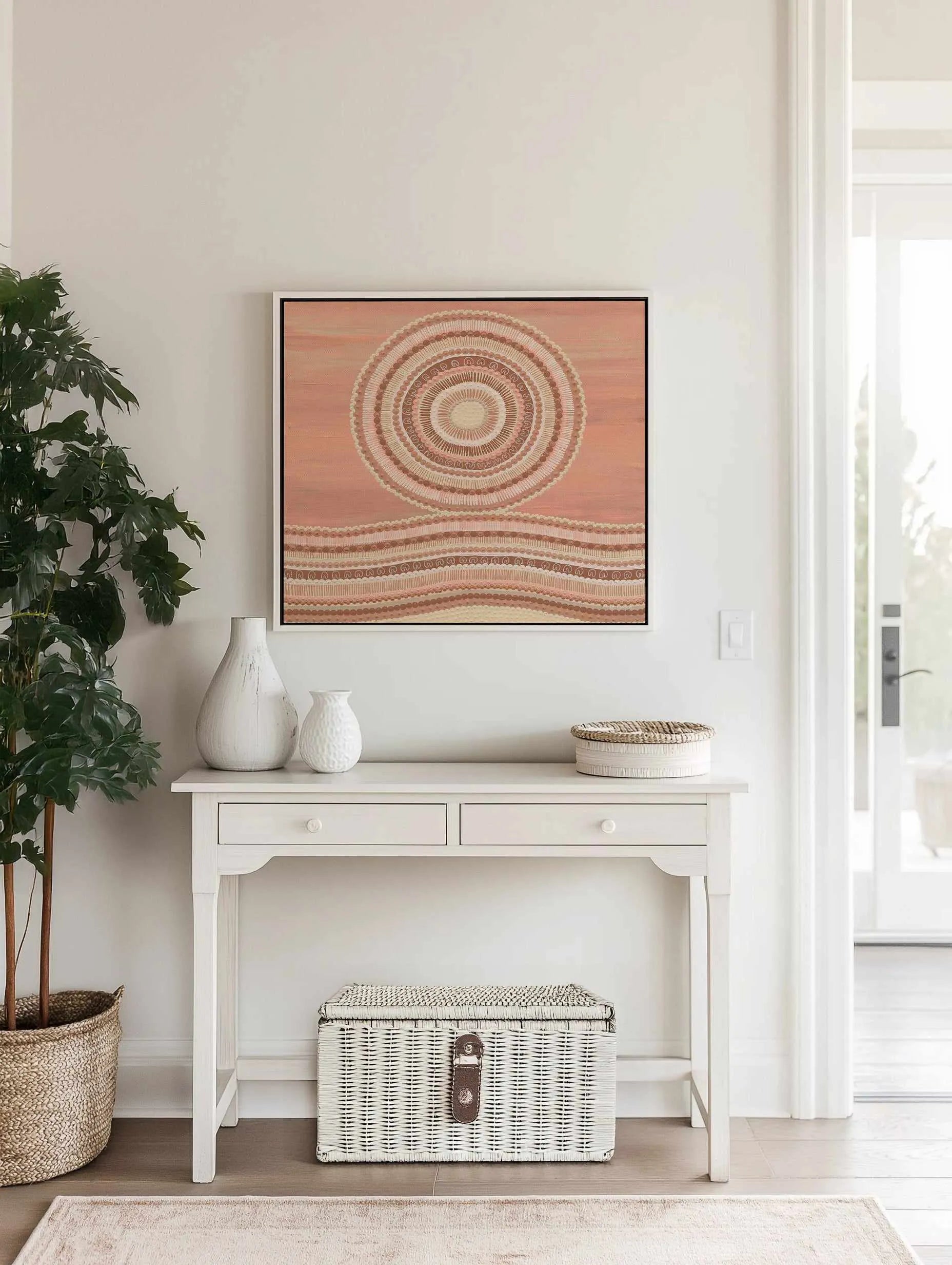 No Matter How Far by Karissa Undy | Framed Canvas Art Print from Olive et Oriel where you can shop wallpaper and artworks online