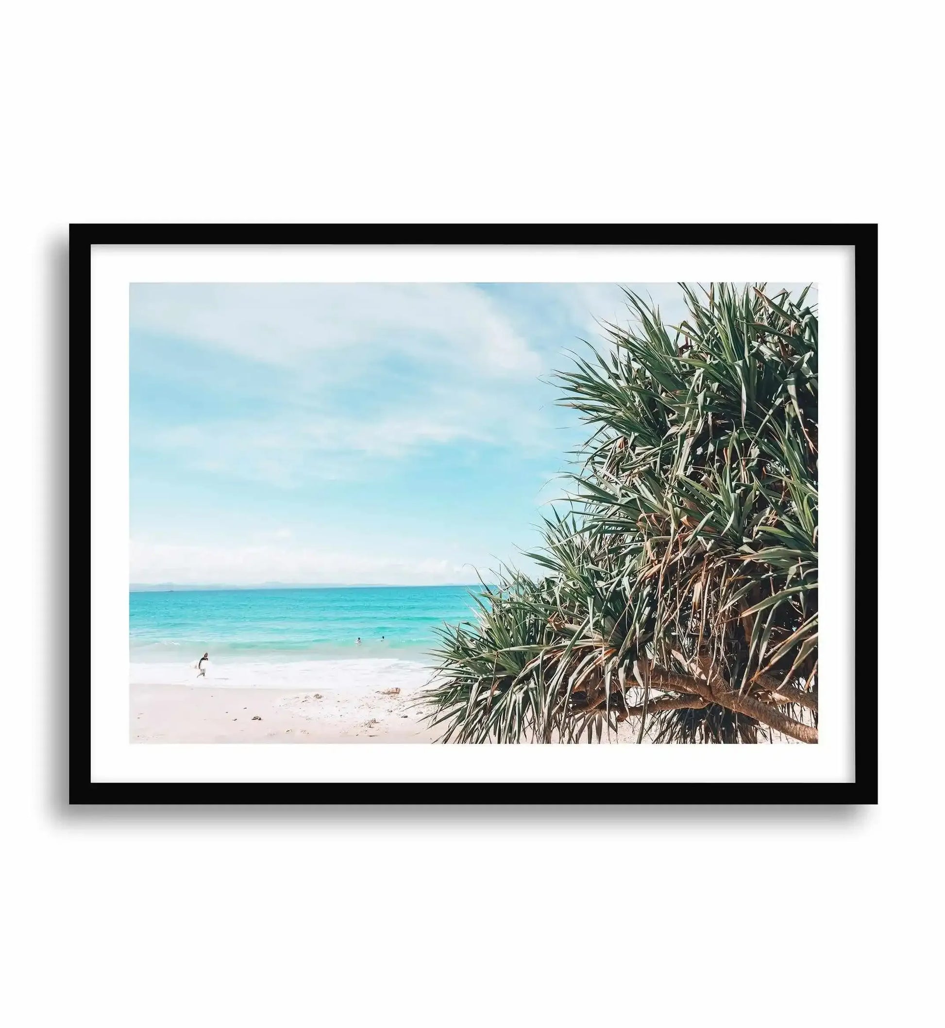 No Surf | Wategos Art Print-PRINT-Olive et Oriel-Olive et Oriel-A4 | 8.3" x 11.7" | 21 x 29.7cm-Black-With White Border-Buy-Australian-Art-Prints-Online-with-Olive-et-Oriel-Your-Artwork-Specialists-Austrailia-Decorate-With-Coastal-Photo-Wall-Art-Prints-From-Our-Beach-House-Artwork-Collection-Fine-Poster-and-Framed-Artwork