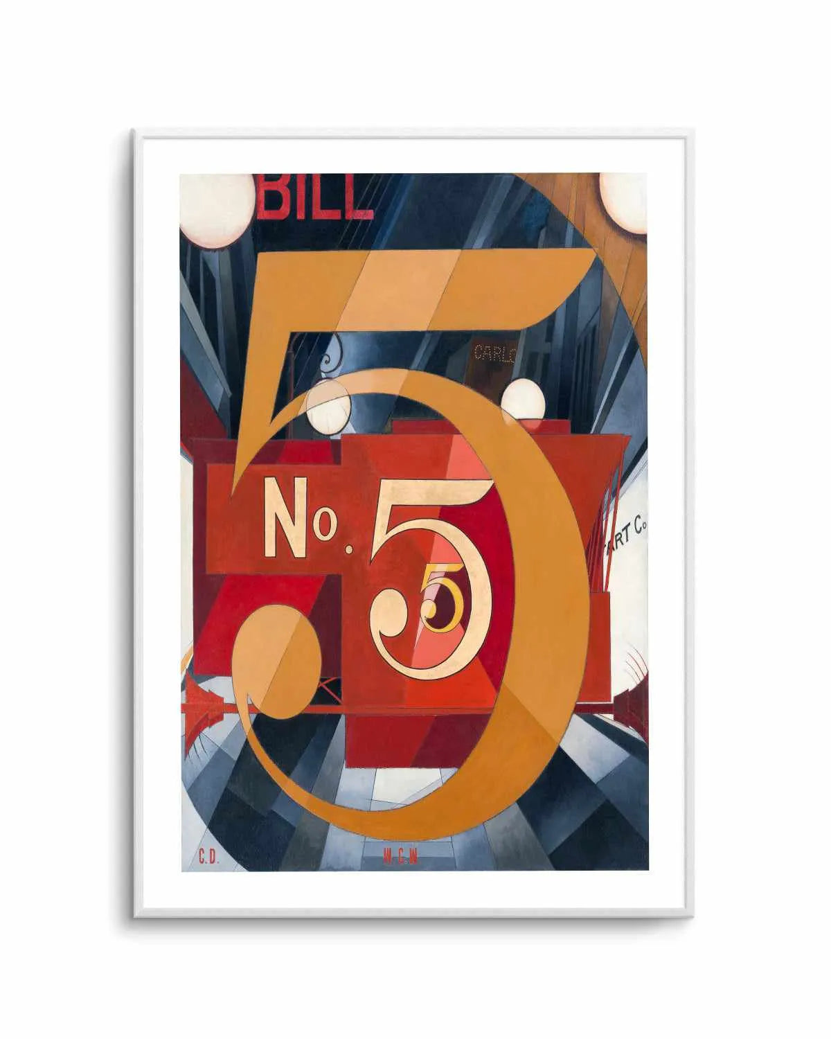 No. 5 Vintage Demuth Poster Art Print from Olive et Oriel where you can shop wallpaper and artworks online