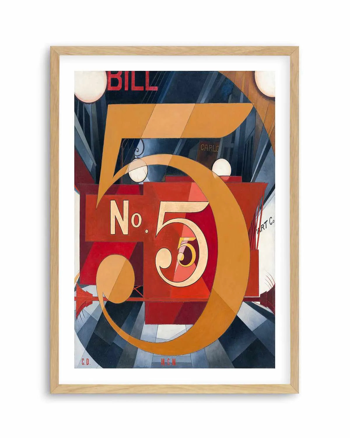 No. 5 Vintage Demuth Poster Art Print from Olive et Oriel where you can shop wallpaper and artworks online