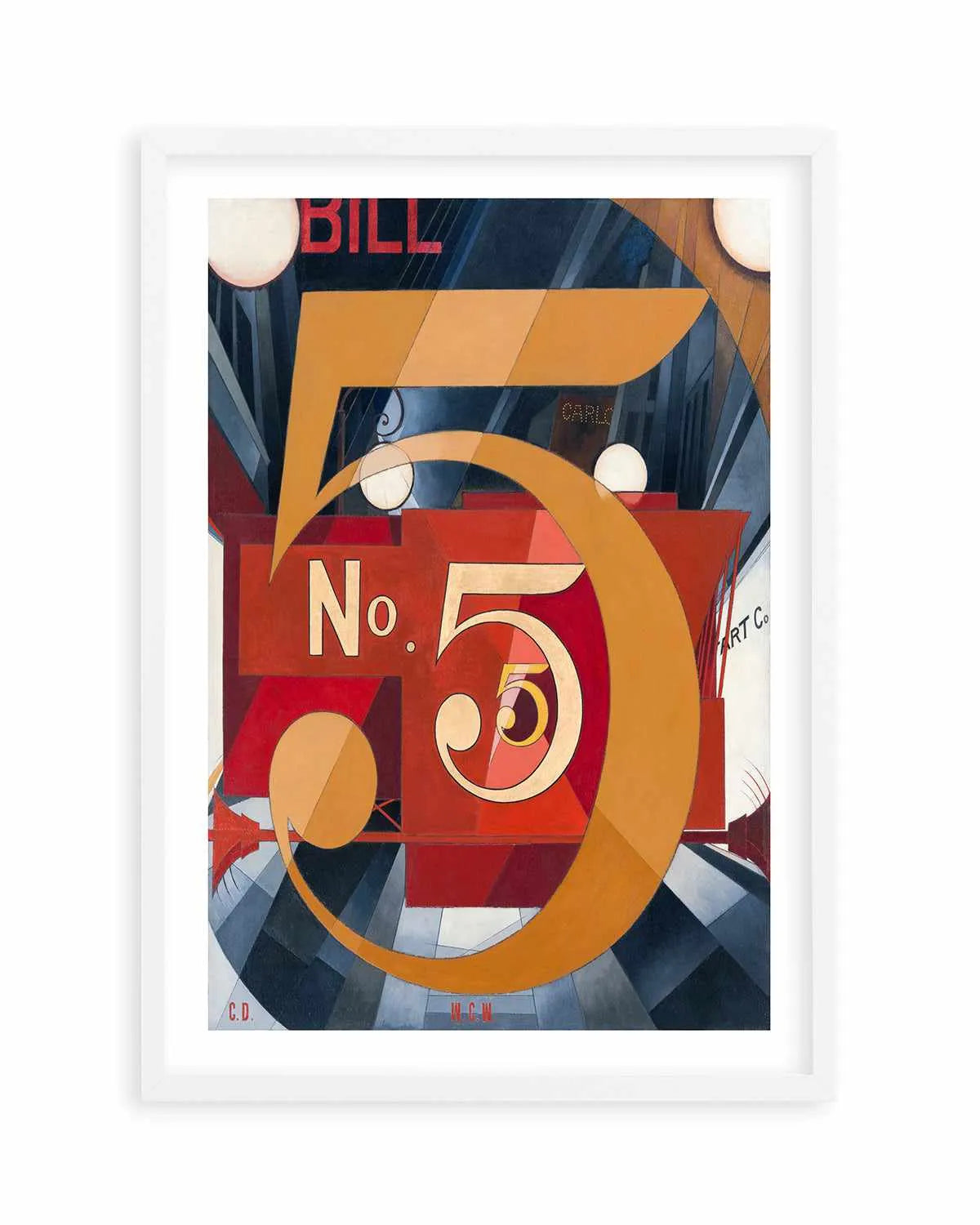 No. 5 Vintage Demuth Poster Art Print from Olive et Oriel where you can shop wallpaper and artworks online