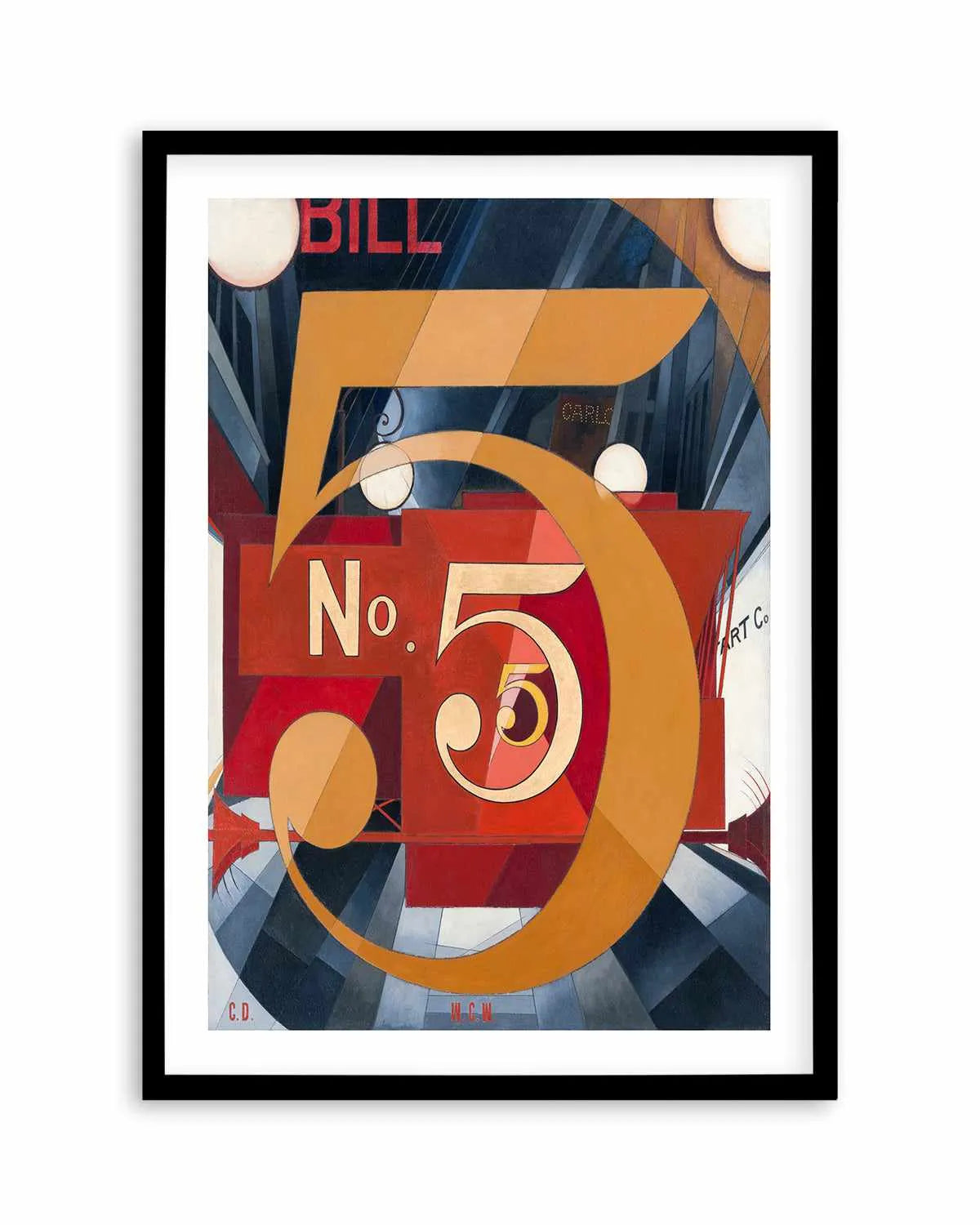 No. 5 Vintage Demuth Poster Art Print from Olive et Oriel where you can shop wallpaper and artworks online