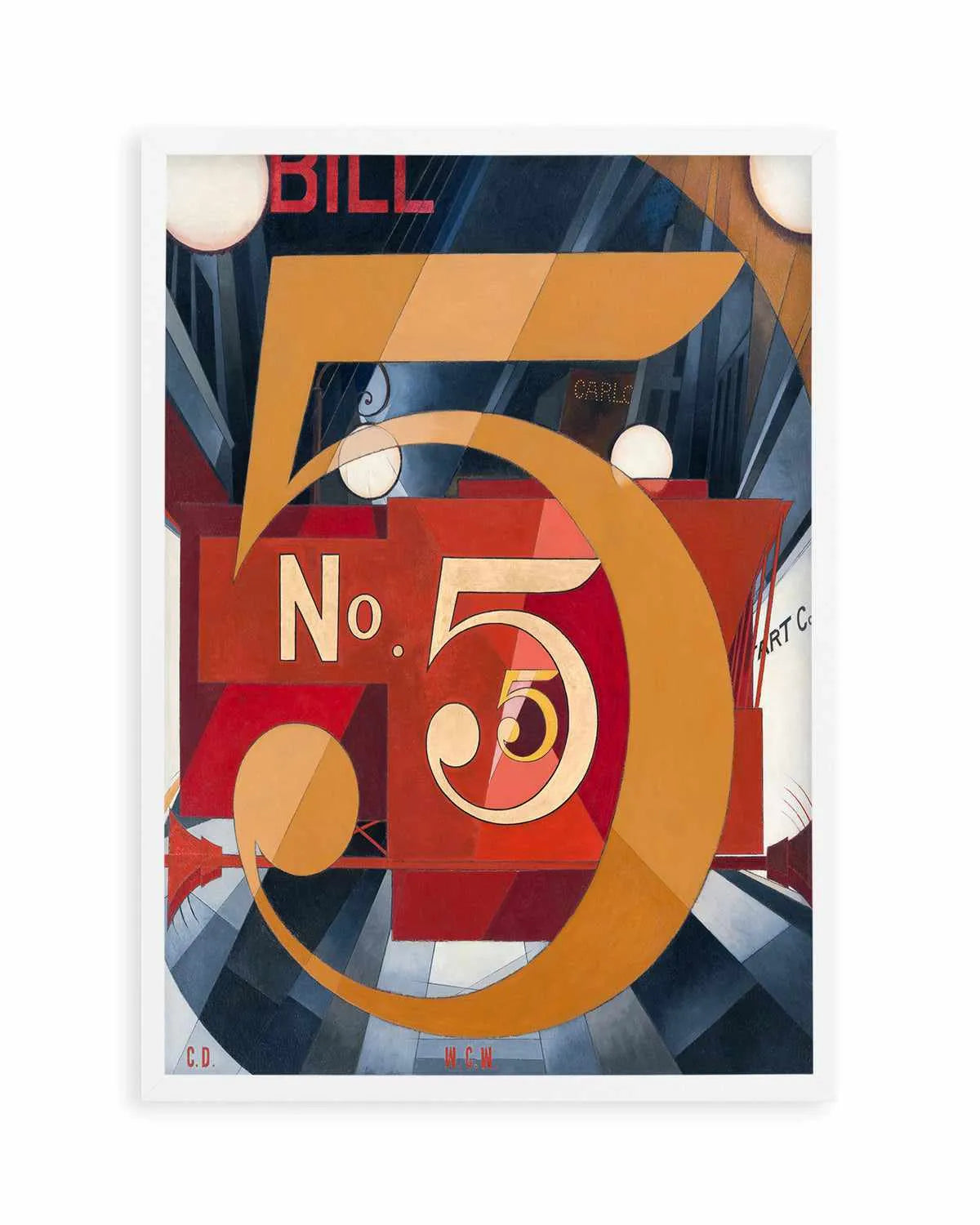 No. 5 Vintage Demuth Poster Art Print from Olive et Oriel where you can shop wallpaper and artworks online