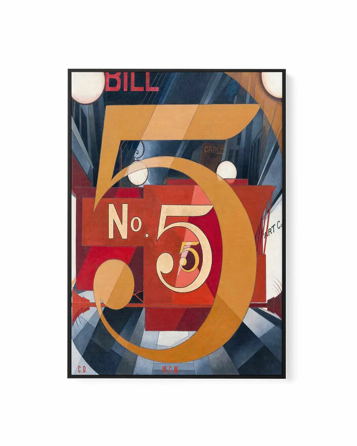 No. 5 Vintage Demuth Poster | Framed Canvas Art Print from Olive et Oriel where you can shop wallpaper and artworks online
