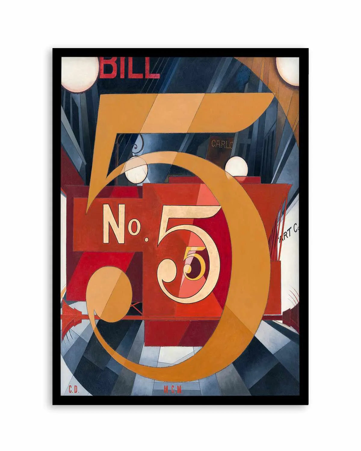 No. 5 Vintage Demuth Poster Art Print from Olive et Oriel where you can shop wallpaper and artworks online