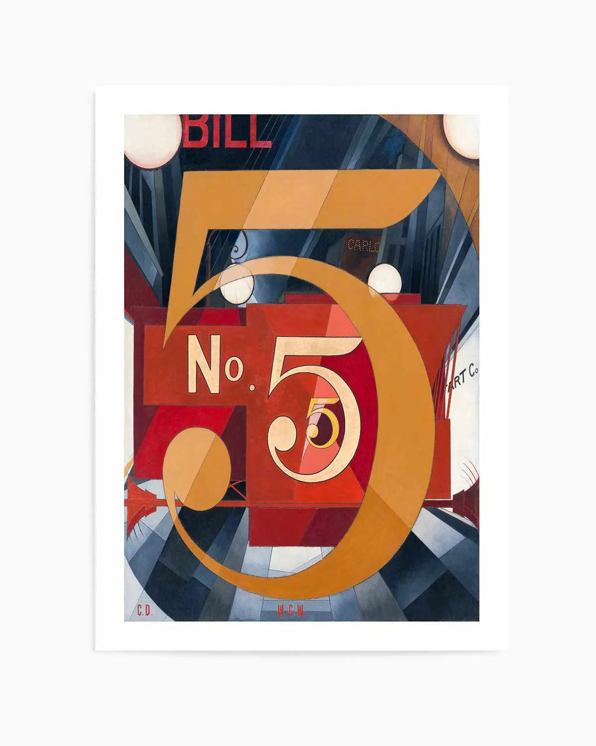 No. 5 Vintage Demuth Poster Art Print from Olive et Oriel where you can shop wallpaper and artworks online