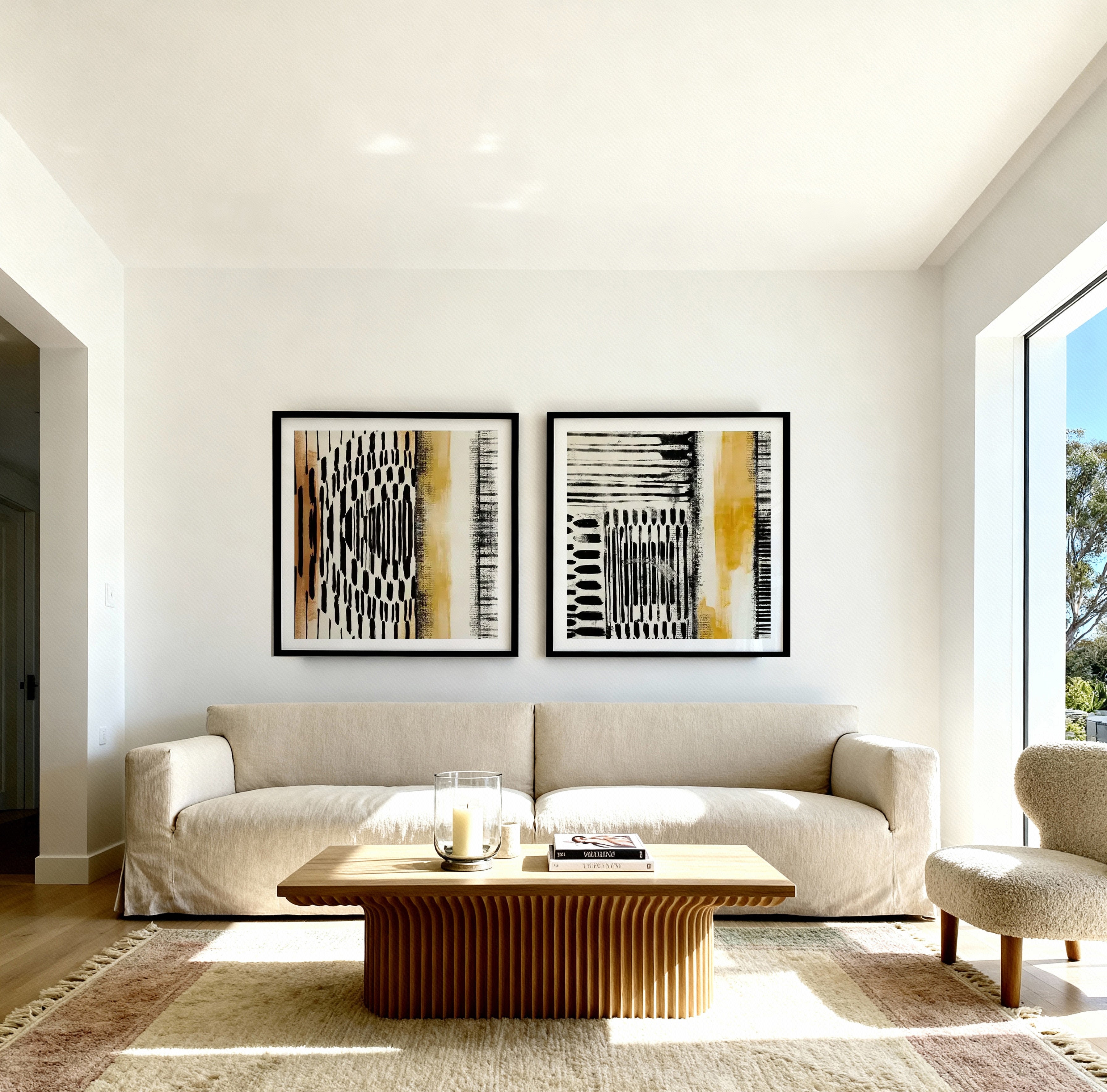 No Borders I & IV Art Print Set of 2 | Matching Wall Art