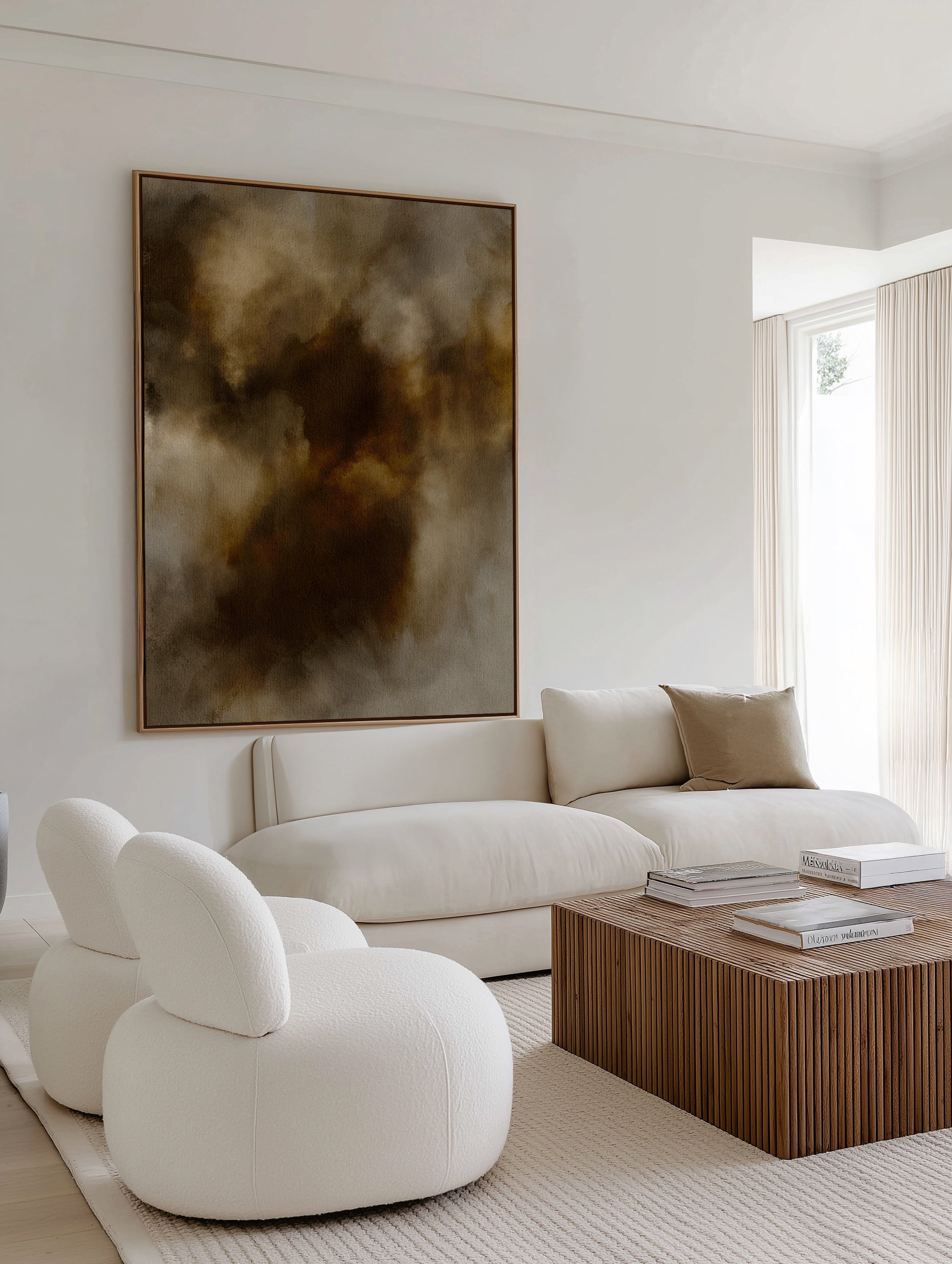 Nocturne by Shatha Al Dafai | Framed Canvas Art Print