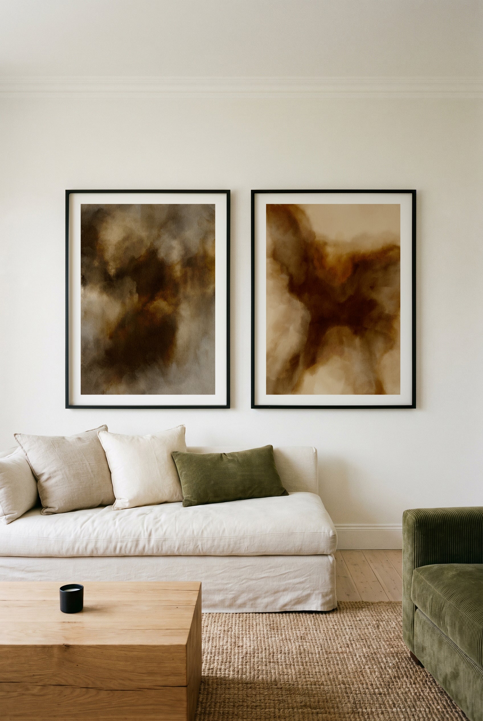 Nocturne I & II by Shatha Al Dafai Art Print Set of 2 | Matching Wall Art