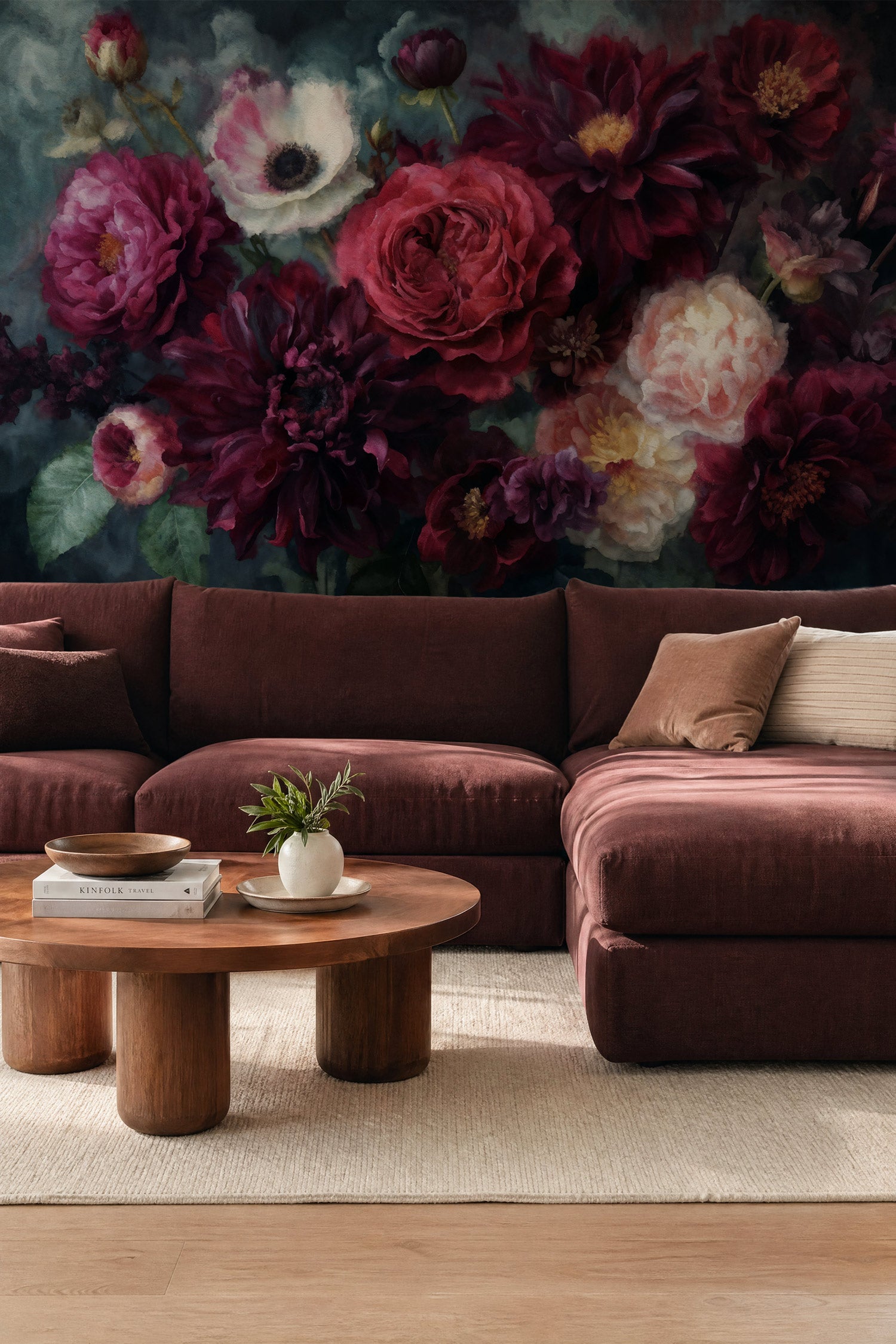 Noir Botanica Mural Wallpaper