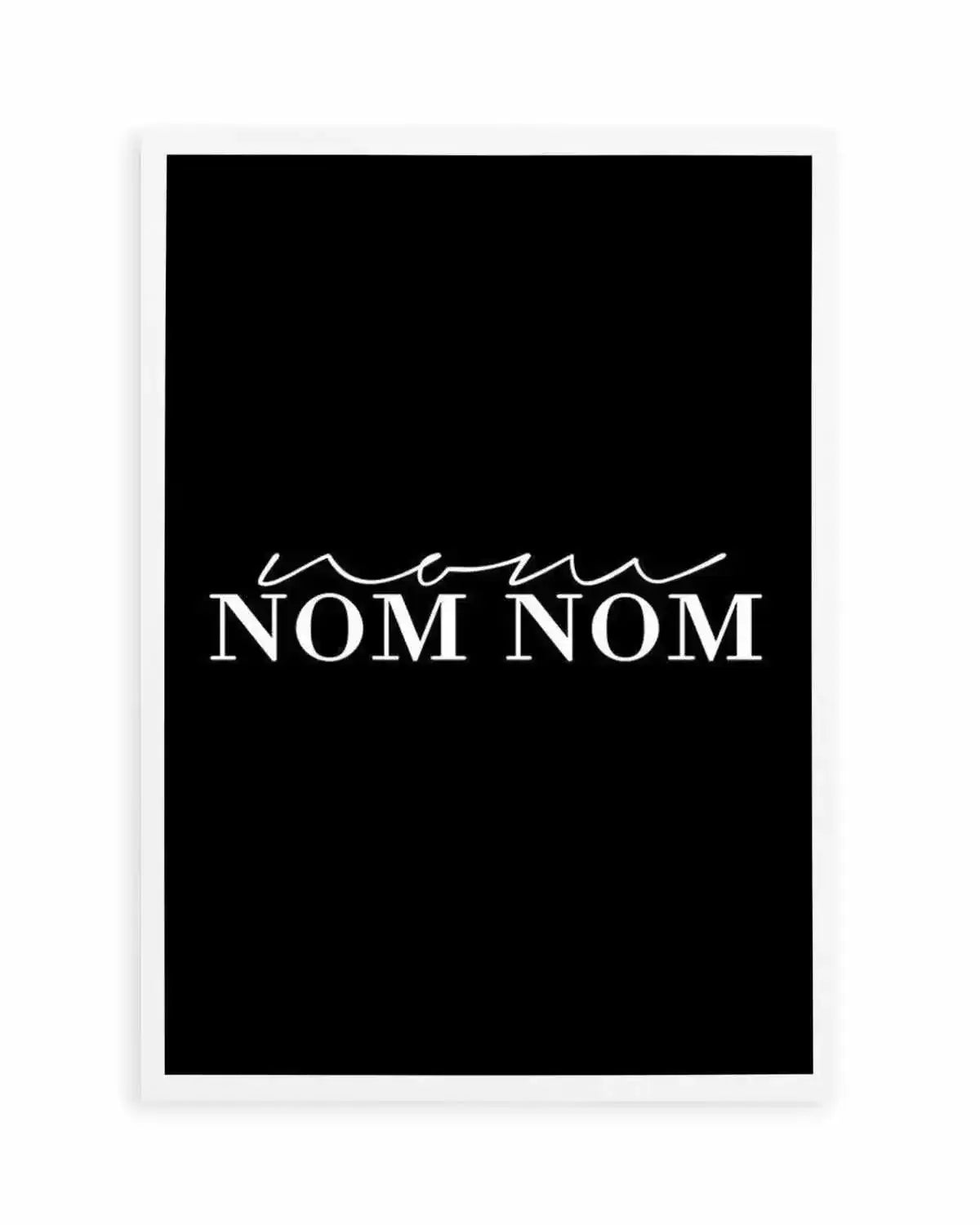 Nom Nom Nom Art Print from Olive et Oriel where you can shop wallpaper and artworks online