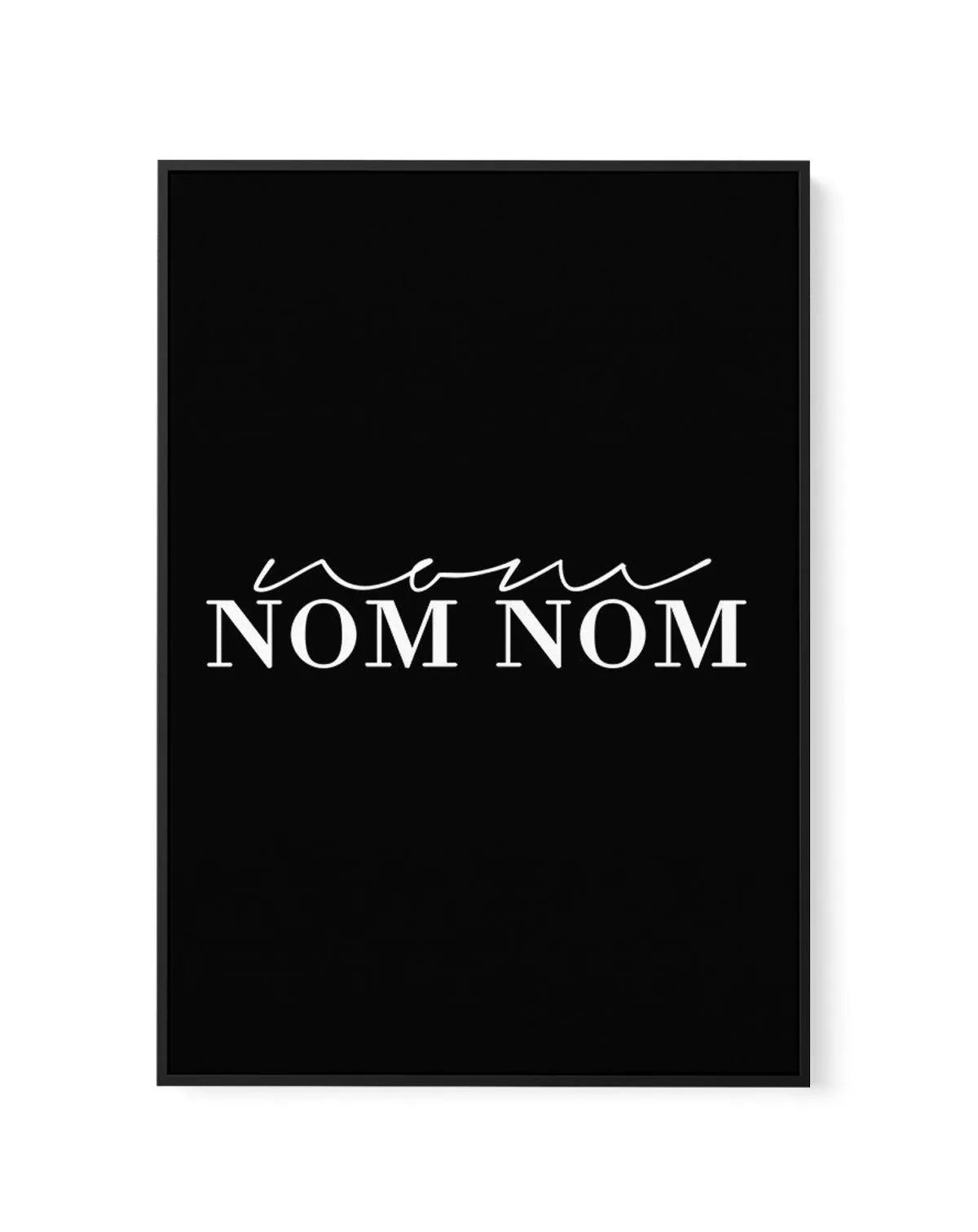 Nom Nom Nom | Framed Canvas-CANVAS-You can shop wall art online with Olive et Oriel for everything from abstract art to fun kids wall art. Our beautiful modern art prints and canvas art are available from large canvas prints to wall art paintings and our proudly Australian artwork collection offers only the highest quality framed large wall art and canvas art Australia - You can buy fashion photography prints or Hampton print posters and paintings on canvas from Olive et Oriel and have them deli