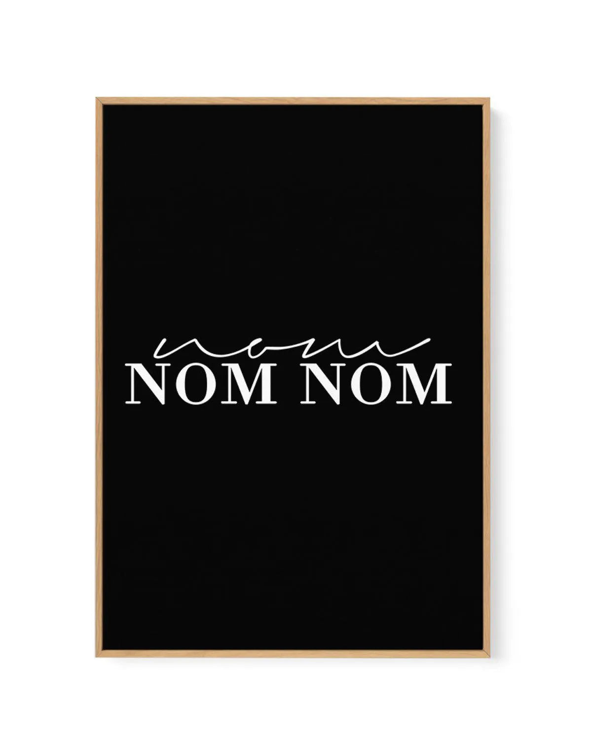 Nom Nom Nom | Framed Canvas-CANVAS-You can shop wall art online with Olive et Oriel for everything from abstract art to fun kids wall art. Our beautiful modern art prints and canvas art are available from large canvas prints to wall art paintings and our proudly Australian artwork collection offers only the highest quality framed large wall art and canvas art Australia - You can buy fashion photography prints or Hampton print posters and paintings on canvas from Olive et Oriel and have them deli