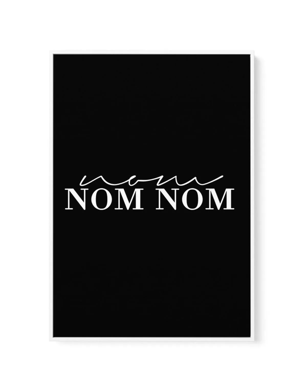 Nom Nom Nom | Framed Canvas-CANVAS-You can shop wall art online with Olive et Oriel for everything from abstract art to fun kids wall art. Our beautiful modern art prints and canvas art are available from large canvas prints to wall art paintings and our proudly Australian artwork collection offers only the highest quality framed large wall art and canvas art Australia - You can buy fashion photography prints or Hampton print posters and paintings on canvas from Olive et Oriel and have them deli