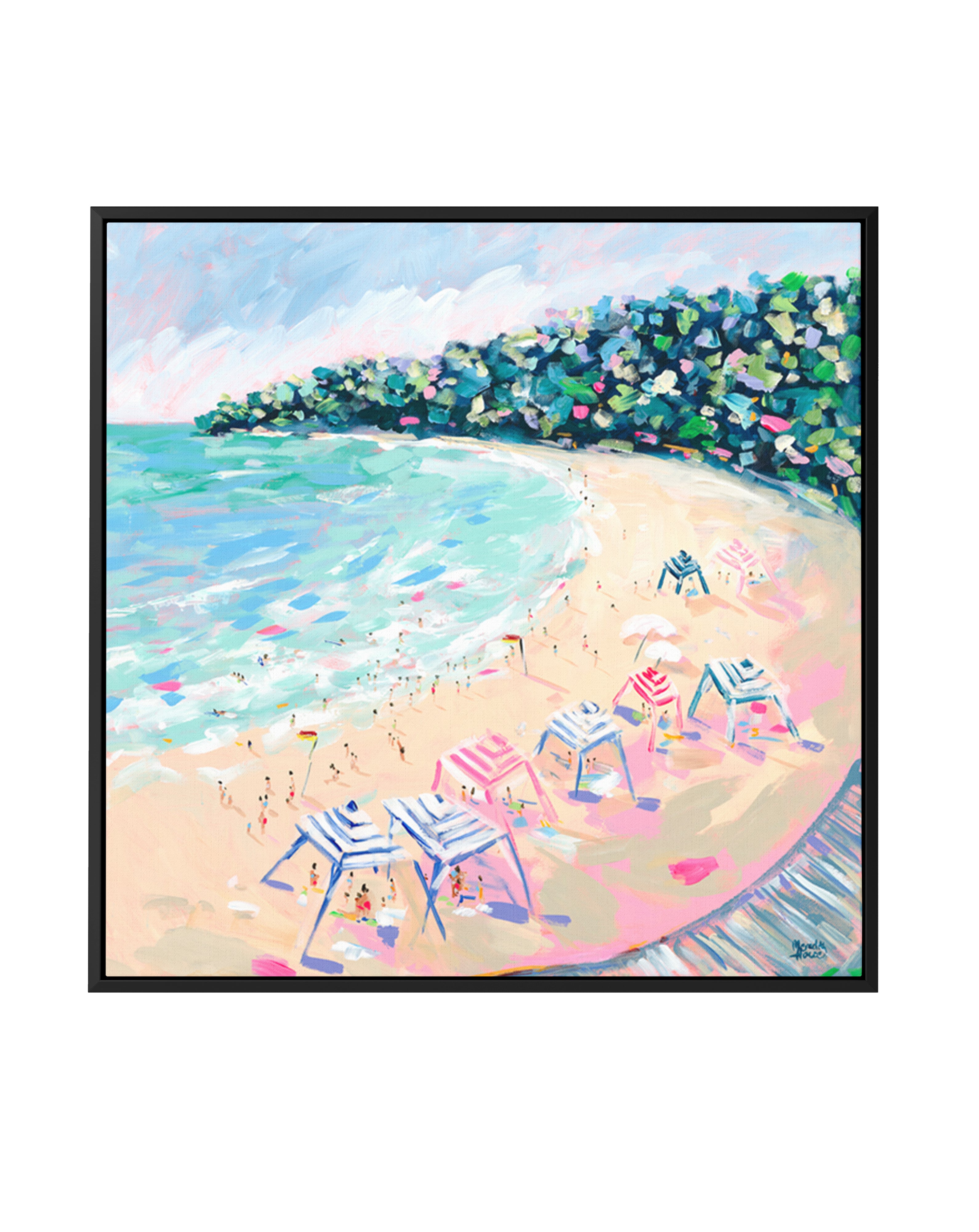 Noosa Days by Meredith Howse | Framed Canvas Art Print