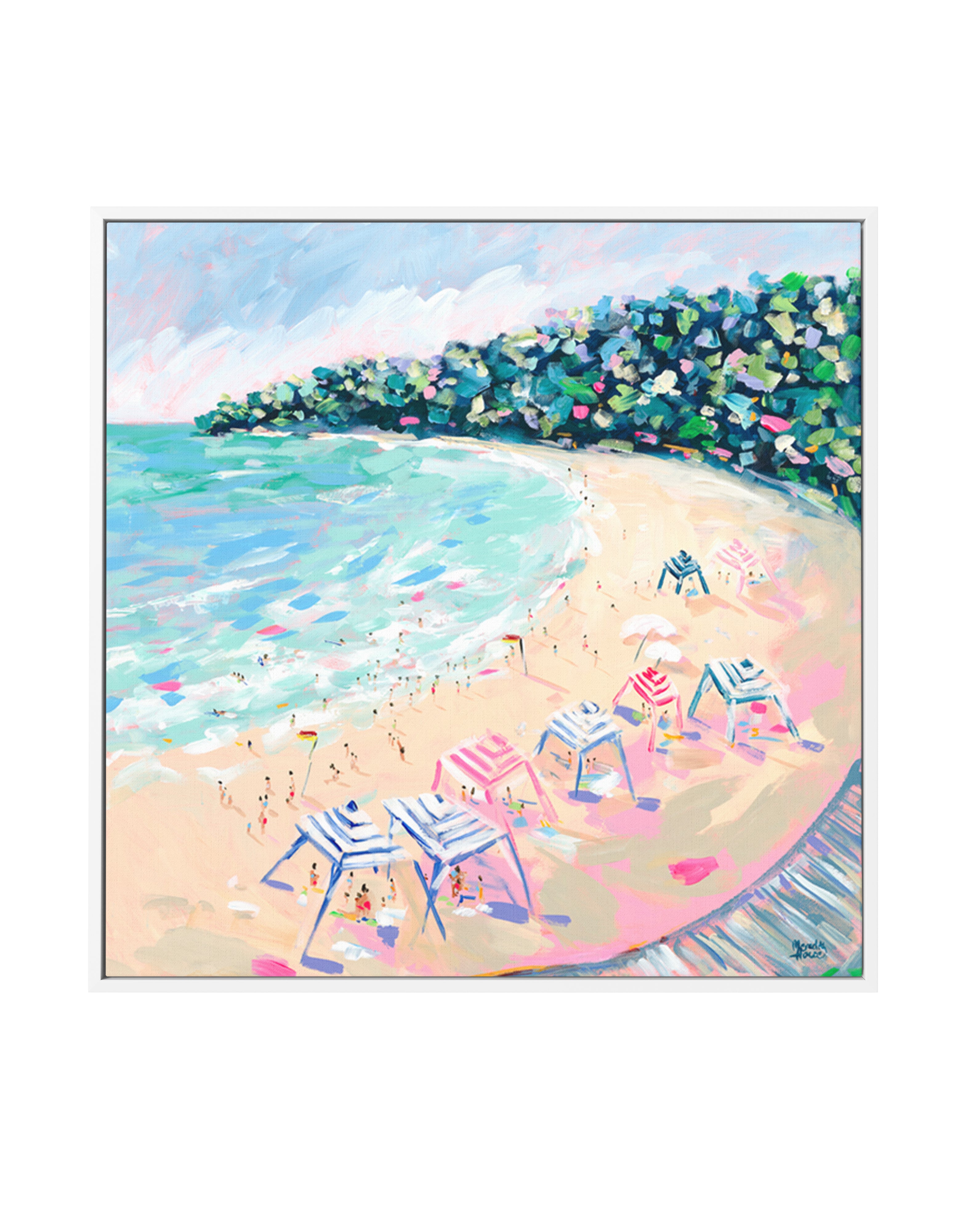Noosa Days by Meredith Howse | Framed Canvas Art Print