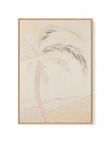 Noosa Palm Illustration No I | Framed Canvas Art Print from Olive et Oriel where you can shop wallpaper and artworks online