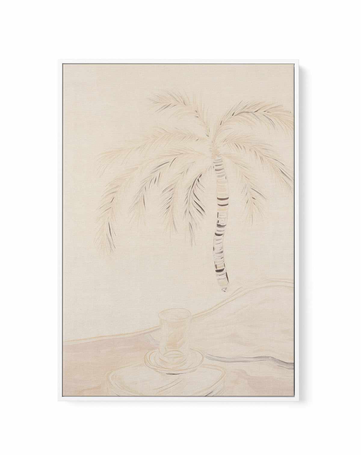 Noosa Palm Illustration No II | Framed Canvas Art Print