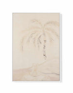 Noosa Palm Illustration No II | Framed Canvas Art Print