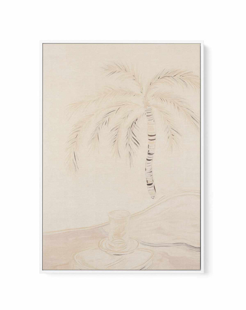 Noosa Palm Illustration No II | Framed Canvas Art Print