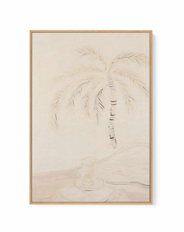 Noosa Palm Illustration No II | Framed Canvas Art Print from Olive et Oriel where you can shop wallpaper and artworks online